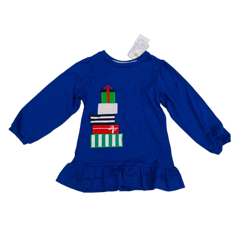 NWT Florence Eiseman 24M Knit Tunic with Stacked Presents